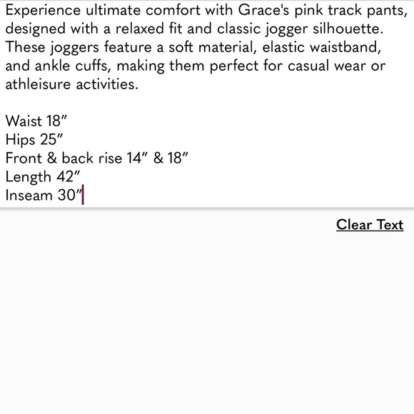 New Without Tags Pink Track Pants Relaxed Fit Sweatpants Joggers - Picture 5 of 5